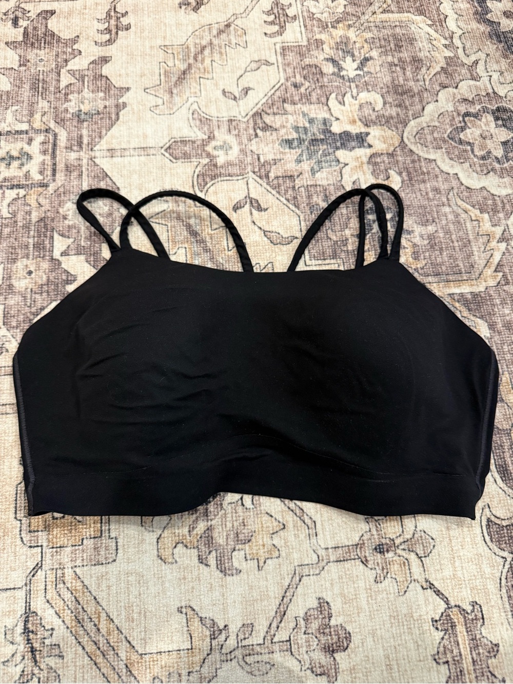 Soma Sport Longline Yoga Bra in black—XL